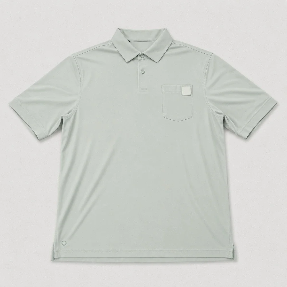 Adidas Mens Medium Golf Polo Shirt Green Performance Pocket Short Sleeve NWT